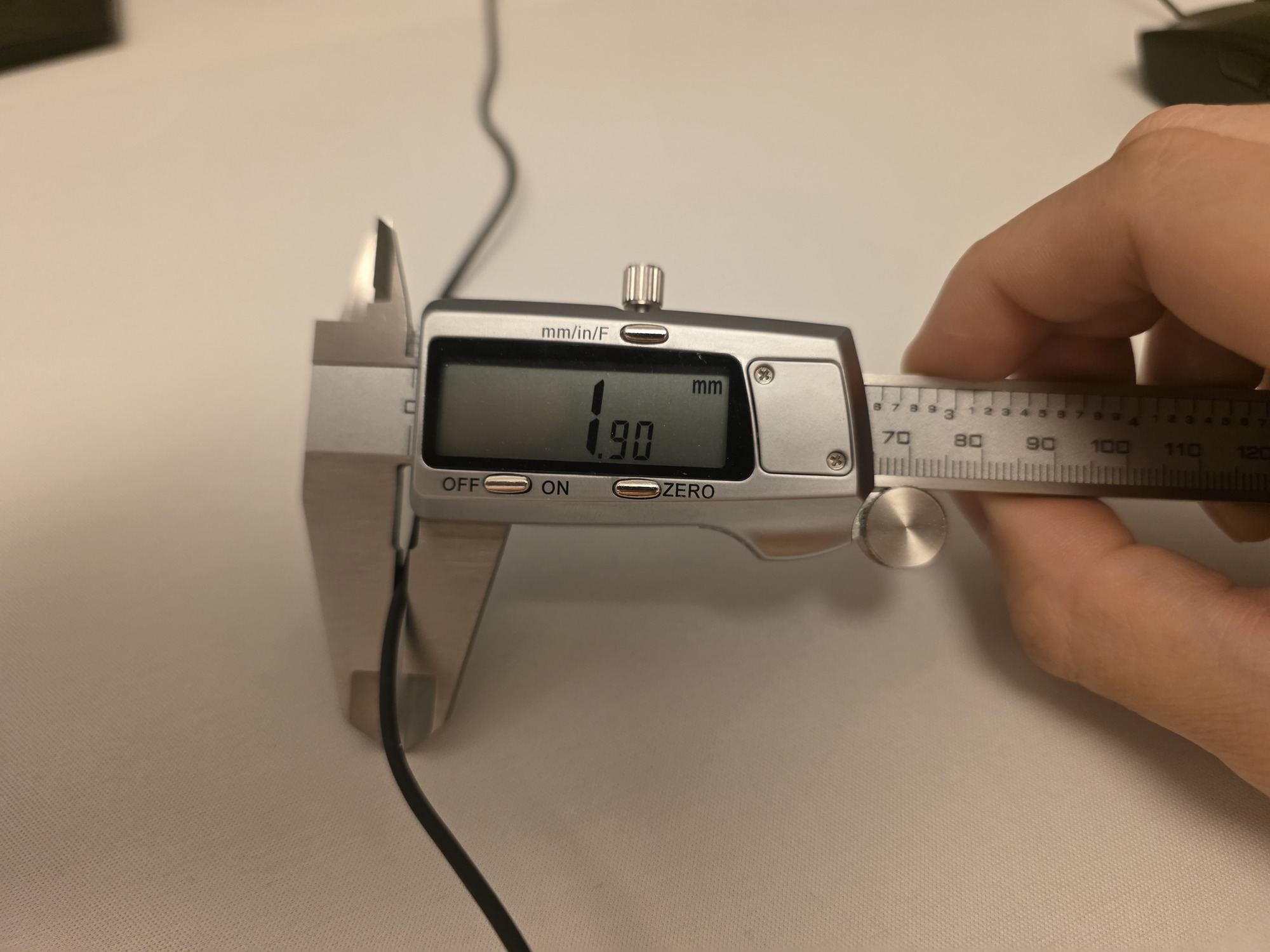 XA25 Cable diameter