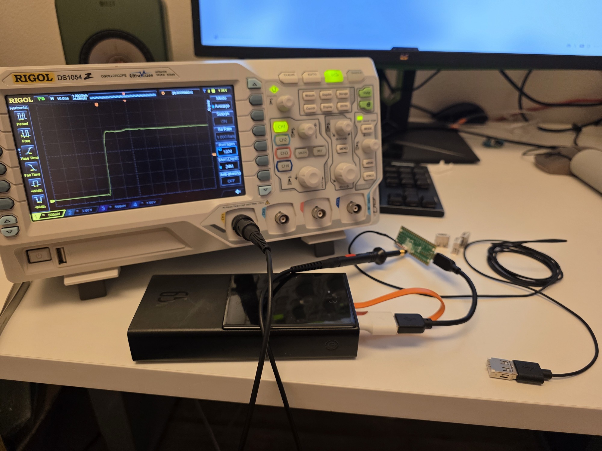 XA25 cable TDR, 82 ohm terminated